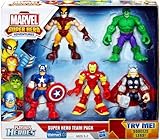 Playskool Heroes, Marvel Super Hero Adventures, Super Hero Team Pack [Wolverine, Hulk, Captain America, Iron Man, and Thor]