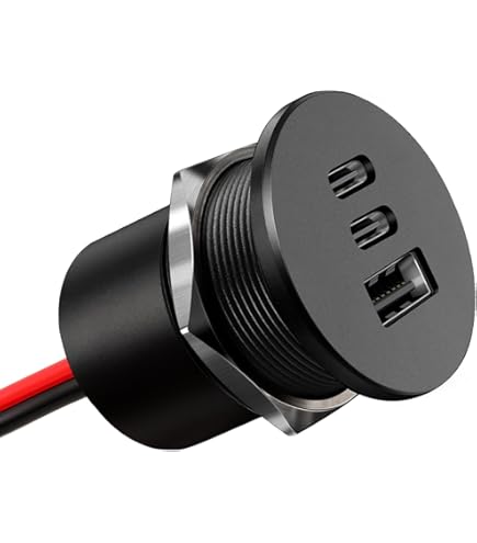 USB-autolader type C PD 3.0 USB-A QC 3.0-30W 18W, 12V/24V Dual Car