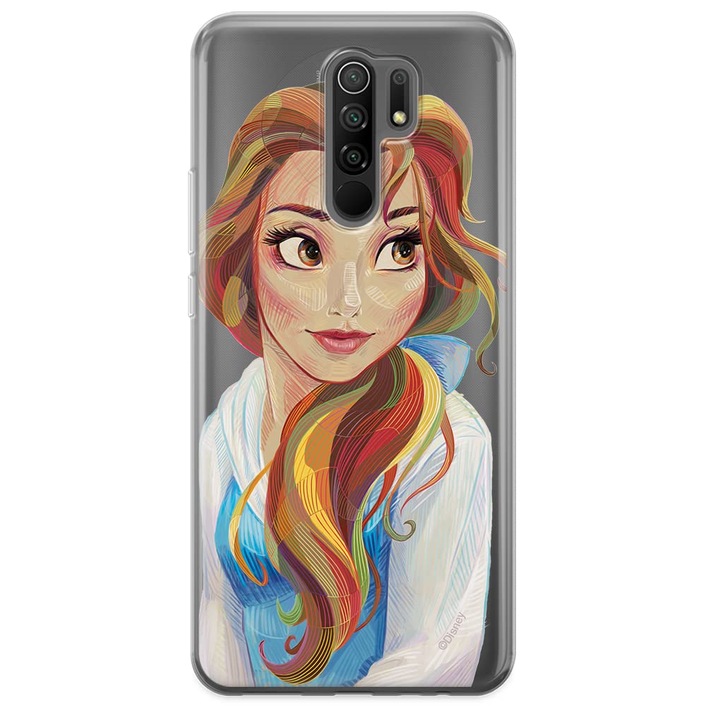 ERT GROUP mobile phone case for Xiaomi REDMI 9 original and officially Licensed Disney pattern Bella 003 optimally adapted to the shape of the mobile phone, partially transparent