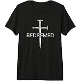 Christian Redeemed Cross Design, Redeemed in Christ Premium Tri-Blend T-Shirt