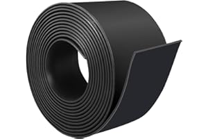 Neoprene Rubber Strips Solid Rubber Sheets, Rolls & Strips for Seals DIY Gaskets Crafts Pads Warehouse Flooring（2" Wide x 1/1