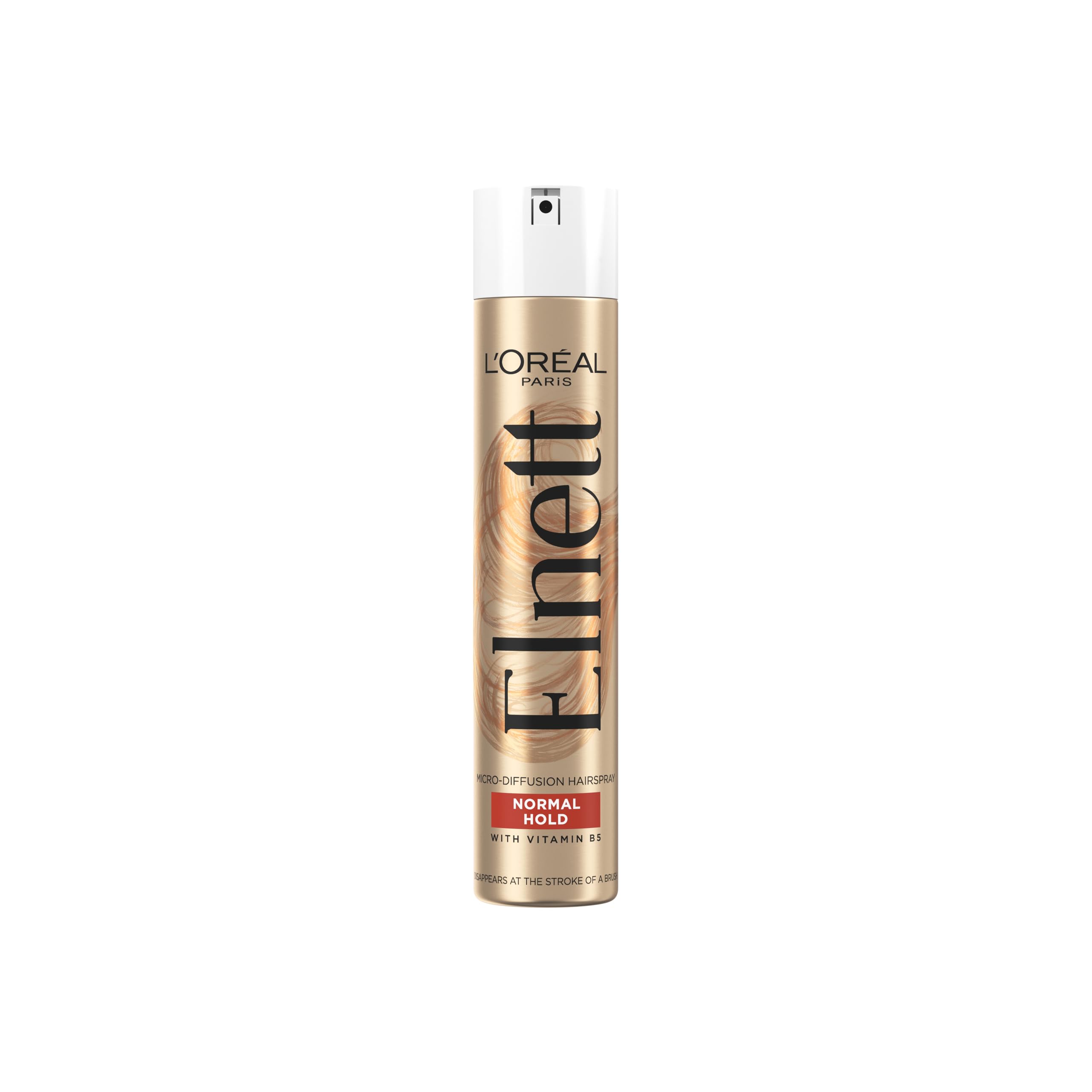 L'Oreal Elnett Hairspray for Normal Hold, Gives hold and natural looking shine, 24H normal hold with natural looking shine, feels clean and ready to restyle, 400ml