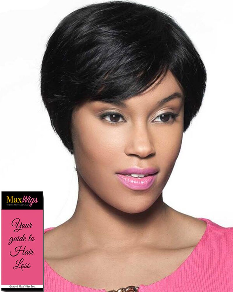 Amazon Com Devin Wig Color 1 Black Foxy Silver Wigs Short