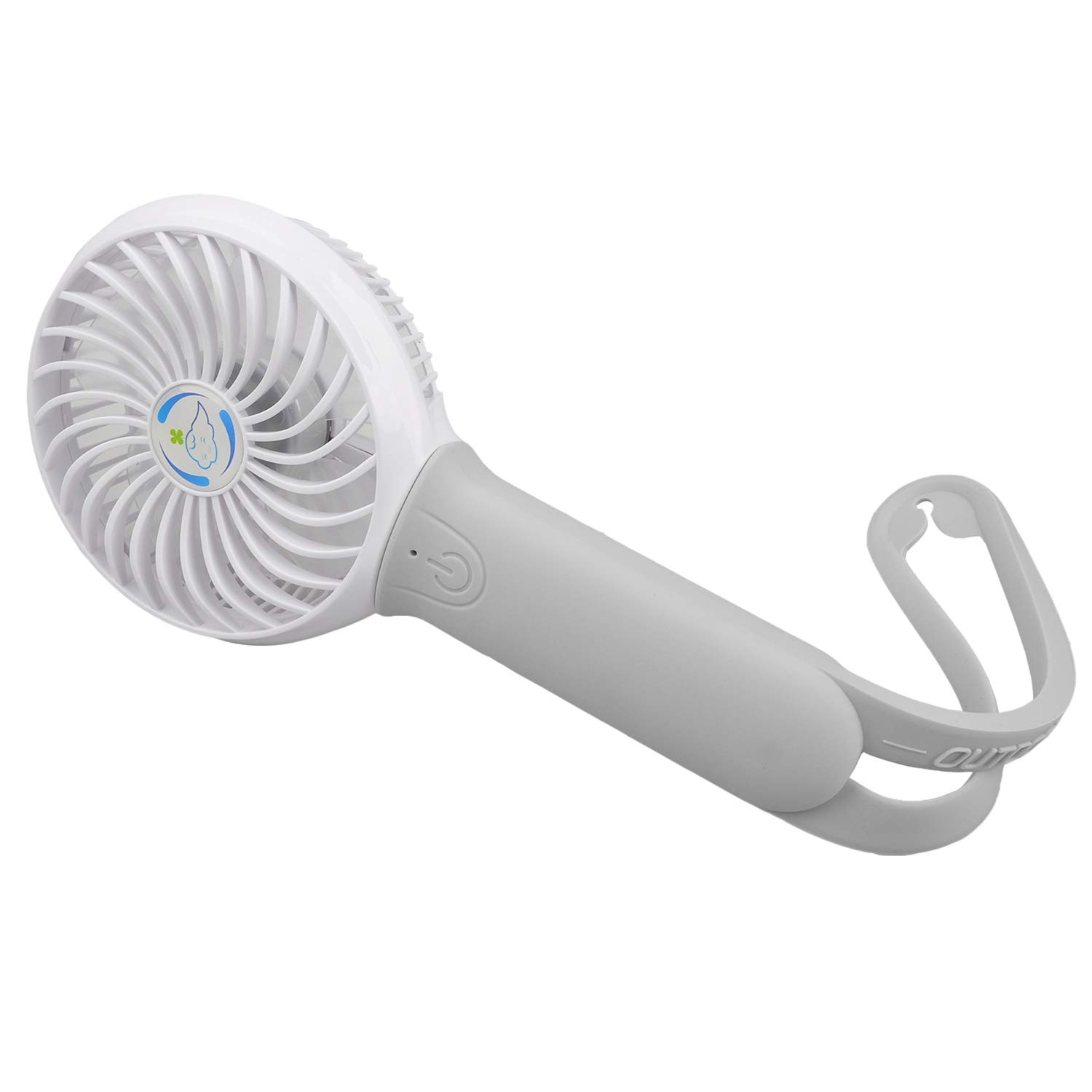 SOWUNO Portable Fan Rechargeable Handheld Personal Fan with LED Light