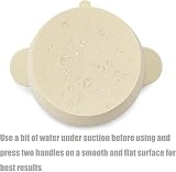PandaEar Silicone Baby Bowls with Suction 3 Pack Pink Rose Linen view 5