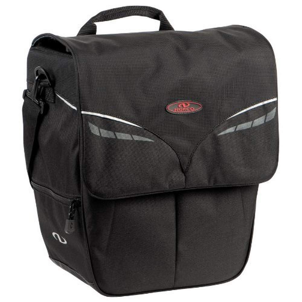 Norco Ohio City Shopper Unisex Adult Bicycle Bag, Black, 37 x 33 x 17 cm, 18 Litres