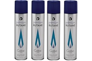 Butane Refill,Butane Fuel Replacement Canister Containing 99.999% Butane Purity,300ml（10.1fl oz）,Can be Used in Lighters.