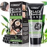 Peel Off Blackhead Mask, Peel Off Mask, Blackhead Remover Mask, Purifying Black Mask, Activated Charcoal Deep Pore Cleansing Mask for Face Nose Acne Treatment Oil Control