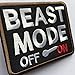 SpaceAuto Beast Mode On Military Tactical Morale Badge Patch 3.5