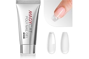 MAGYCAT Poly Nail Gel 60g Poly Extension Gel Clear Builder Gel Nail Poly Gel Nail Enhancement Nail Art Design for Gift