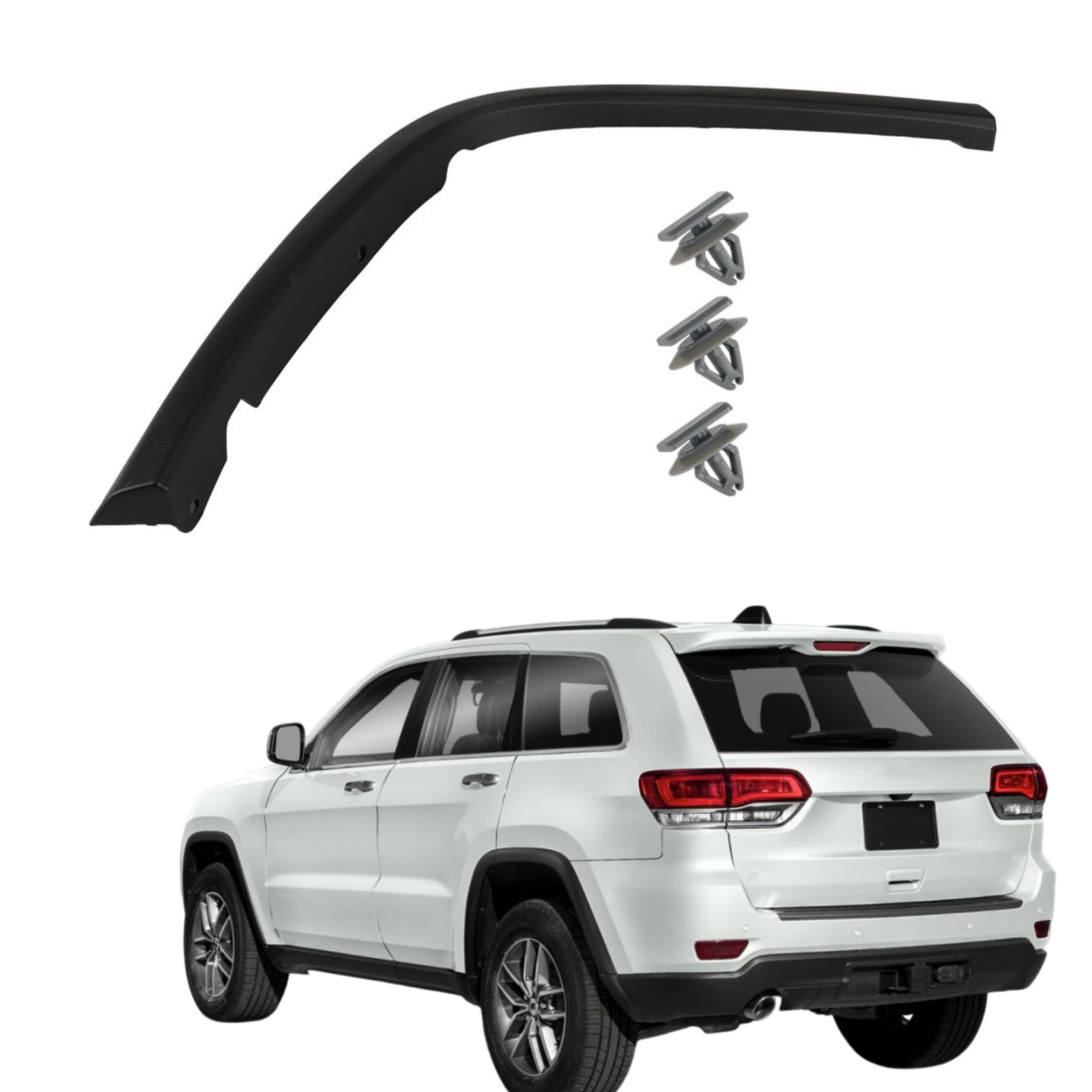 Photo 1 of **MISSING 3 ATTACHMENT PIECES**labwork Rear Right Passenger Wheel Arch Molding Fender-Flares Replacement for Grand Cherokee 2011-2021 CH1791103 1MP34RXFAH