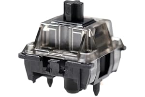 KPREPUBLIC JWICK V2 Black Linear Switch 5pin RGB SMD 58.5g 63.5g mx Switch for Mechanical Keyboard 50m POM PA66 Factory Pre Lubed Edition (JWICK TransB Switch x70)