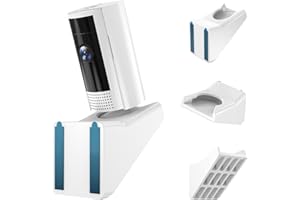 MSAFF Window Mount for Ring Indoor Cam (2nd Gen/1st Gen) - Specifically Designed for Official Use, 20 Degree Tilt Down, Enhances Front Yard and Driveway Monitoring - White