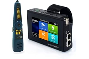 PEGATISAN 4inch Touch Screen H.265 4K IP Camera Tester CCTV CVBS Analog Tester Built in WiFi with POE/WIFI/8G TF Card/HDMI Output/RJ45 TDR (4 Inch Portable Wrist IPC Tester)