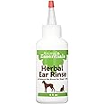 Animal Essentials Herbal Ear Rinse for Dogs & Cats - Ear Cleaner, Cleaning Solution, Ear Wash, Ear Cleanser, Ear Drops, Aloe Vera - 4 Fl Oz