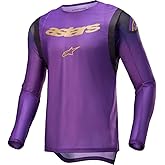 Alpinestars 3763924-373-L: Supertech Le Champ Jersey Ultraviolet/Gold/Black Lg