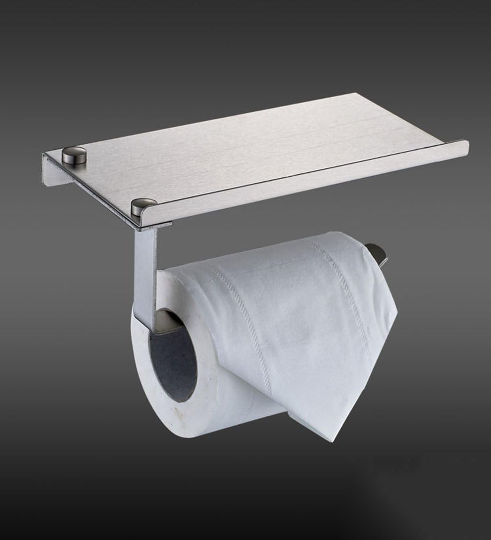 Edelstahl Toilettenpapierhalter Set Mit 2 Haken - Rostfrei & Einfach Zu Montieren