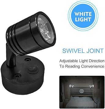 Amazon Com Maso 12v Motorhome Camper Van Caravan Boat 3led Spot