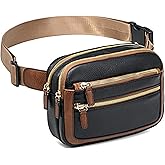 Amxnx Belt Bag for Women Fanny Pack Crossbody with Adjustable Strap Fashion Leather Waist Packs