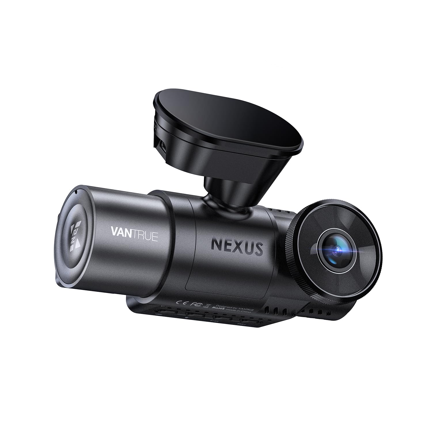 VANTRUE N2X ドライブレコーダー 2.7K 500万画素 5.8GHz高速wifi 前後カメラ 一体型 ドラレコ 24時間駐車監視 前後HDR 車内車外 1944P＋1080P 超強暗視 Starvis 2 IMX675センサー搭載 Gセンサー 緊急録画 160度超広角 赤外線暗視 GPS内蔵 OTAアップデート LED信号機 電波干渉対策済 最大1TB対応商品画像