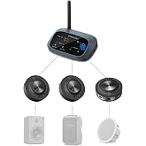 Venucast Harmony A3 - Auracast Wireless Multi-Speaker Audio System | Transmitter &amp; Expandable Receivers, Unite Many Powered Speakers into Sound System, 328ft Range for Home, Multi-Room &amp; Events