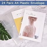 MerryNine Plastic Envelopes Wallets A4 30 Pack Clear Document Folders view 7
