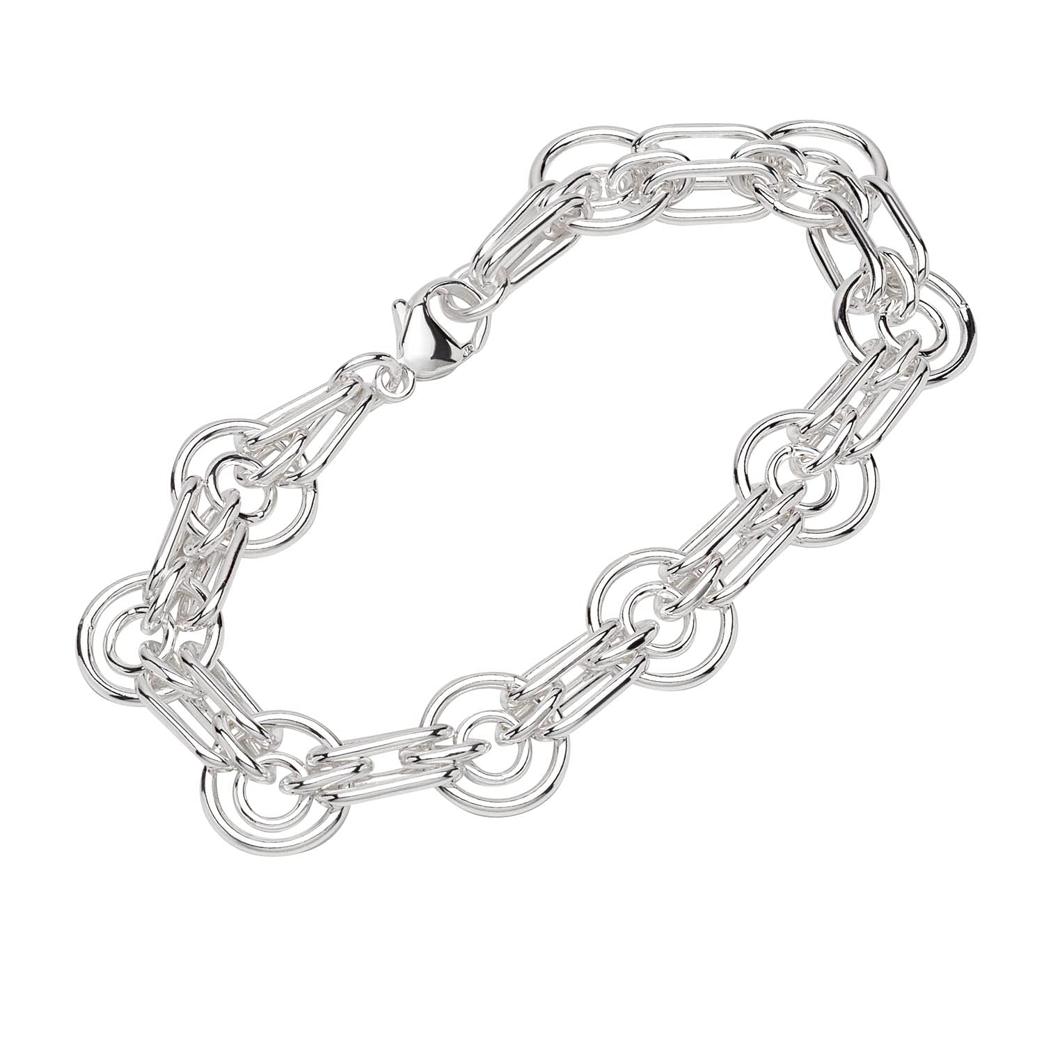 NKlaus bracelet 925 sterling silver 19cm designer chain unisex link anchor bracelet chain 12692