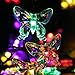 Qedertek Solar Christmas String Lights, 24.6ft 40 LED Solar Lights Christmas Lights Decorative Lighting for Indoor Outdoor Home Fence Garden Patio Lawn Party Multicolored