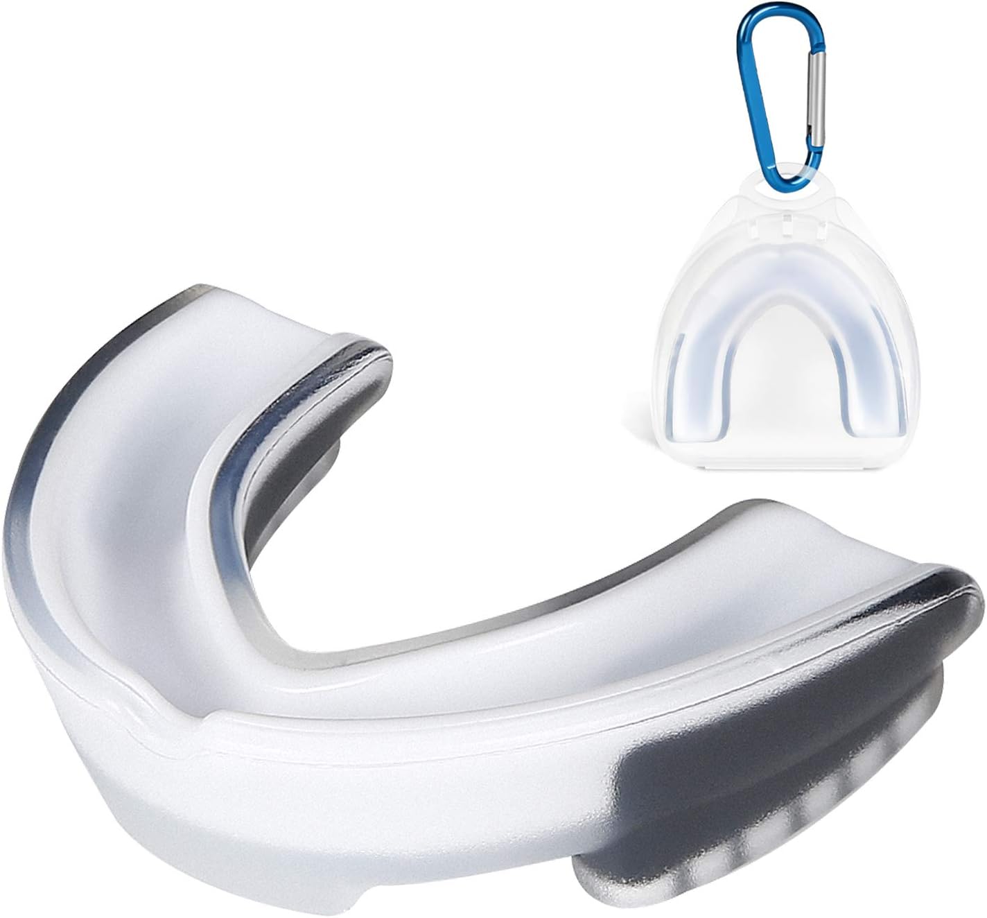 VZUOKUO Mouth Guard Sports, Adults Mouthguard Teeth Protection for Football, Boxing, Hockey, Wrestling, with Sport Mouthguards Case(White Black) : Sports & Outdoors