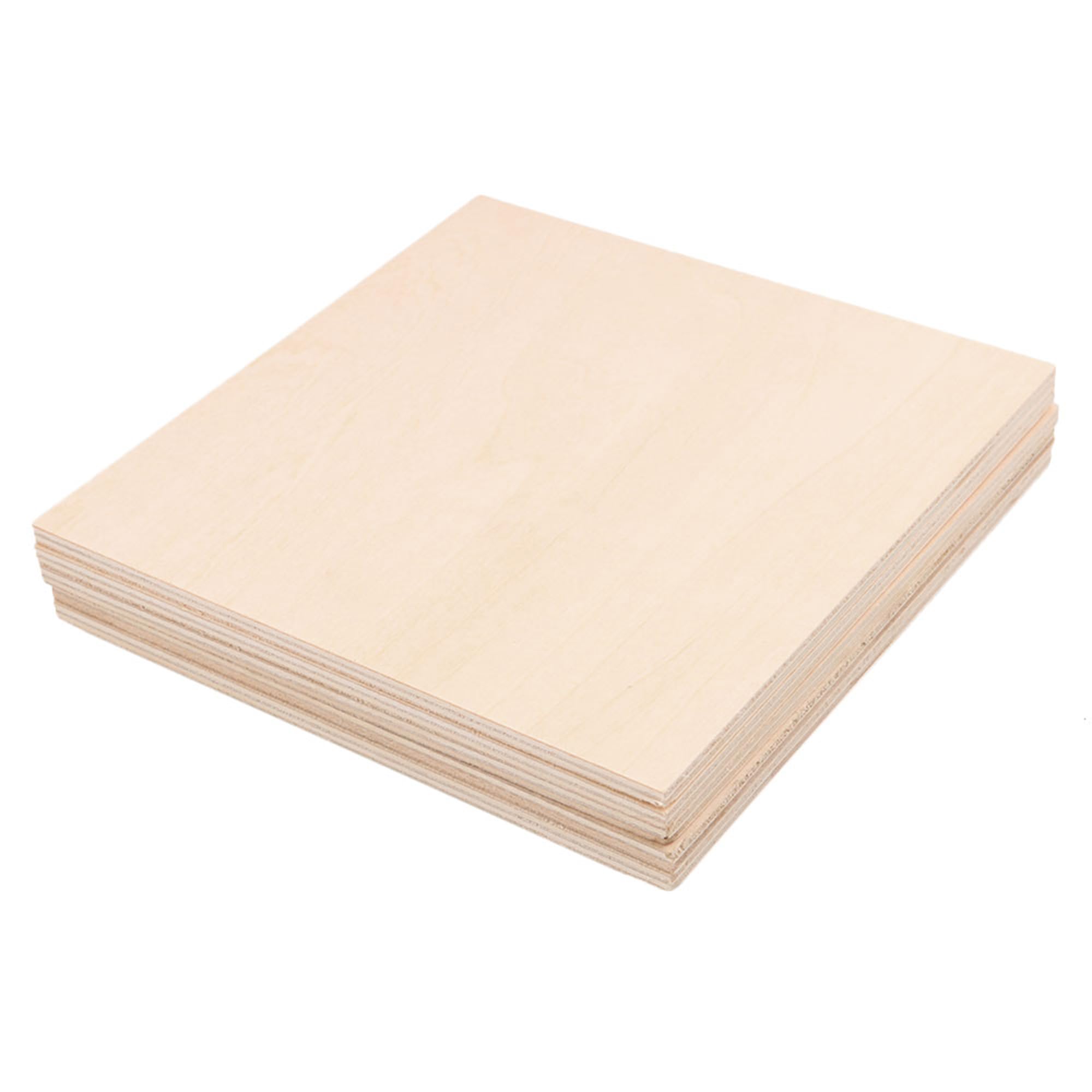 5pcs 150mmx150mm Unfinished Basswood Sheets, Square Plywood Sheets, Plywood Boards for DIY, Unfinished Wood Board for Craft Projects, Painting, DIY Models