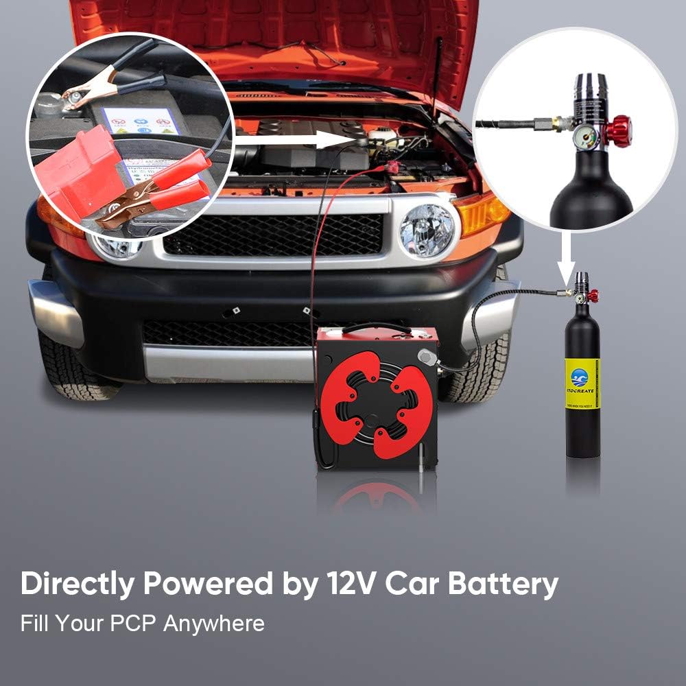 GX PUMP CS3 PCP Air Compressor, Auto-Stop,Oil-Free, Built-in Water-Oil Separator Filter - Image 4