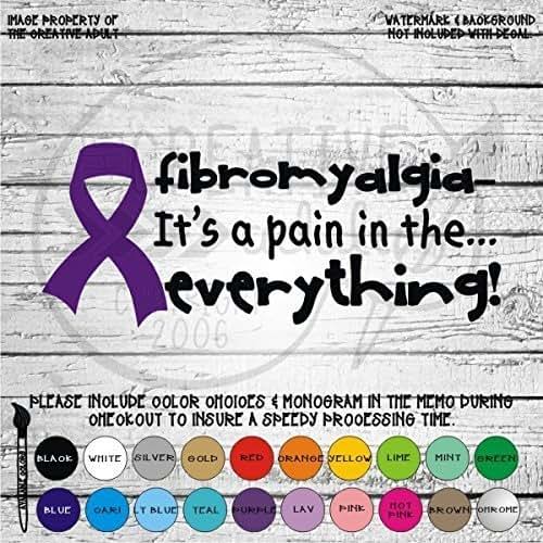 Fibromyalgia It's A Pain In Everything Awareness Ribbon