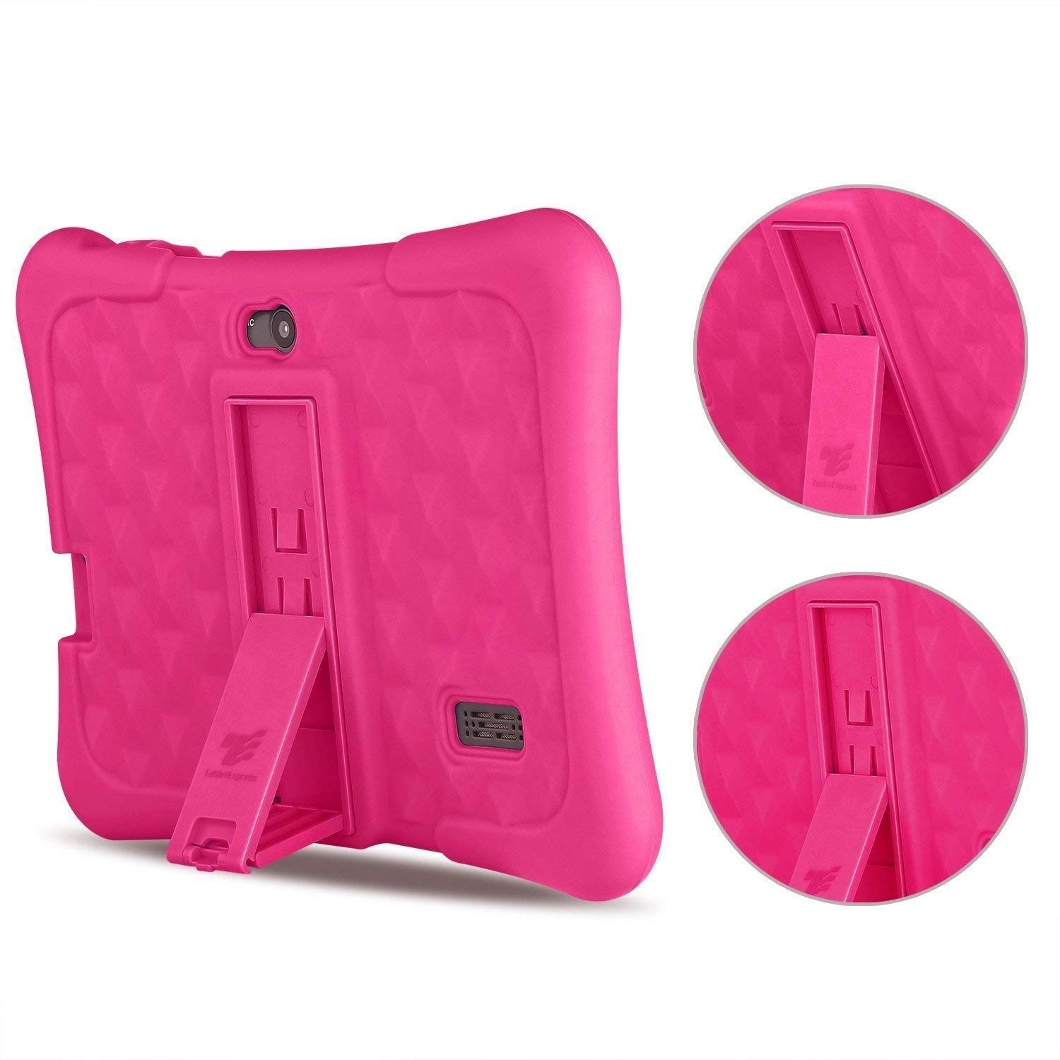 Dragon Touch Y88X Plus Kids Tablet, Android 7.1 inch IPS Display 1GB Ram 8GB Rom Kidoz & Google Play Pre-Installed with Case (Pink)