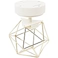 U Brands Magnetic Gold Prism LED Light, Locker Decoration, 1 Count