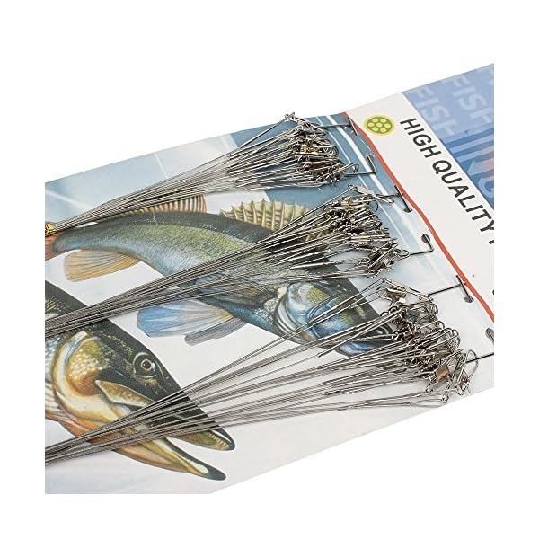 60pcs-Lot-Silver-8kg10kg12kg-Saltwater-Stianless-Line-Wire-Leader-Fishing-Tools