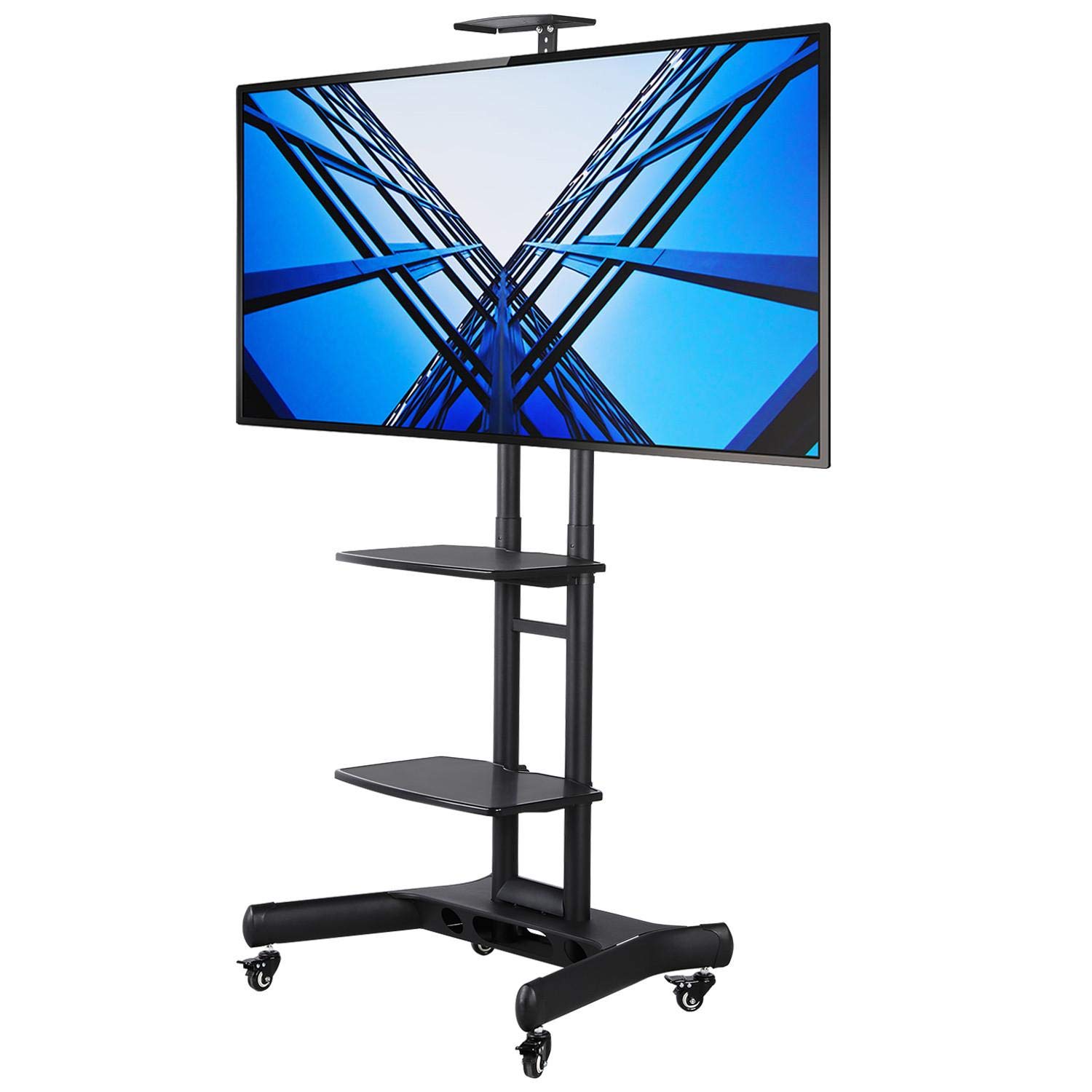 Buy Yaheetech Mobile Television Stand Floor Stand Rolling PC Gaming TV Stand Height Adjustable w