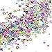 Amersumer 7.2oz/200g Multicolor Manicure Glitter Confetti,Mixed Shapes Size 2-4mm for Party Decoration,DIY Crafts,Premium Nail Art Etc