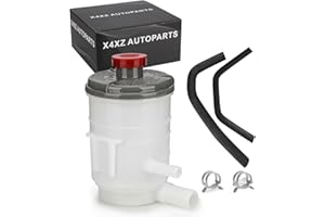 X4XZ 53701-SDA-A01 Power Steering Pump Fluid Reservoir + Suction & Return Hose for 2003-2007 Honda Accord 2.4L/ 3.0L (OEM#53731-SDA-A00, 53733-SDA-A01)