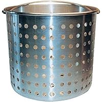 Winware Professional Aluminum Steamer Basket Fits 20-Quart Stock Pot, Silver