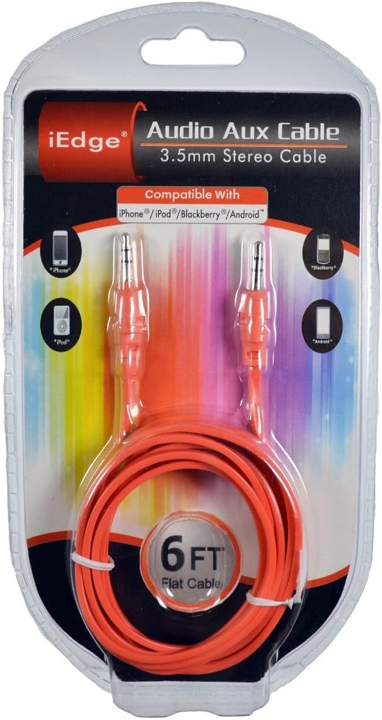 iEdge Audio Aux Cable, 3.5mm Stereo Cable