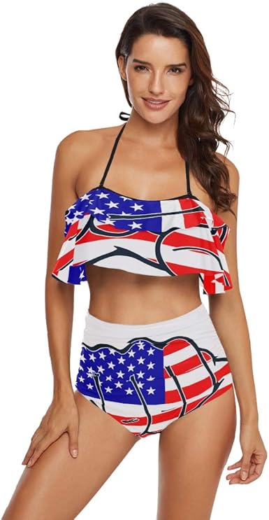 American flag bathing suit amazon Clearance