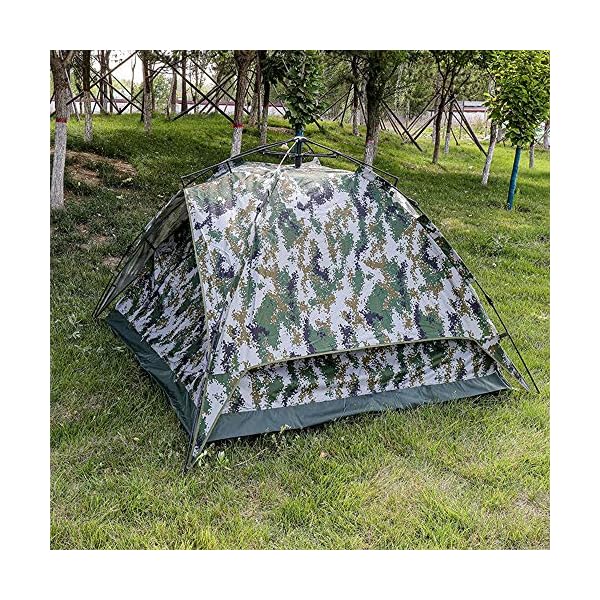 Yaunli Zelt Schnellöffnungs Camping-Zelt 3-4 Personen Double-Layer-zweitürig Dual-Use-Automatik Tarnzelt verdickte Zelt… – Bild 3