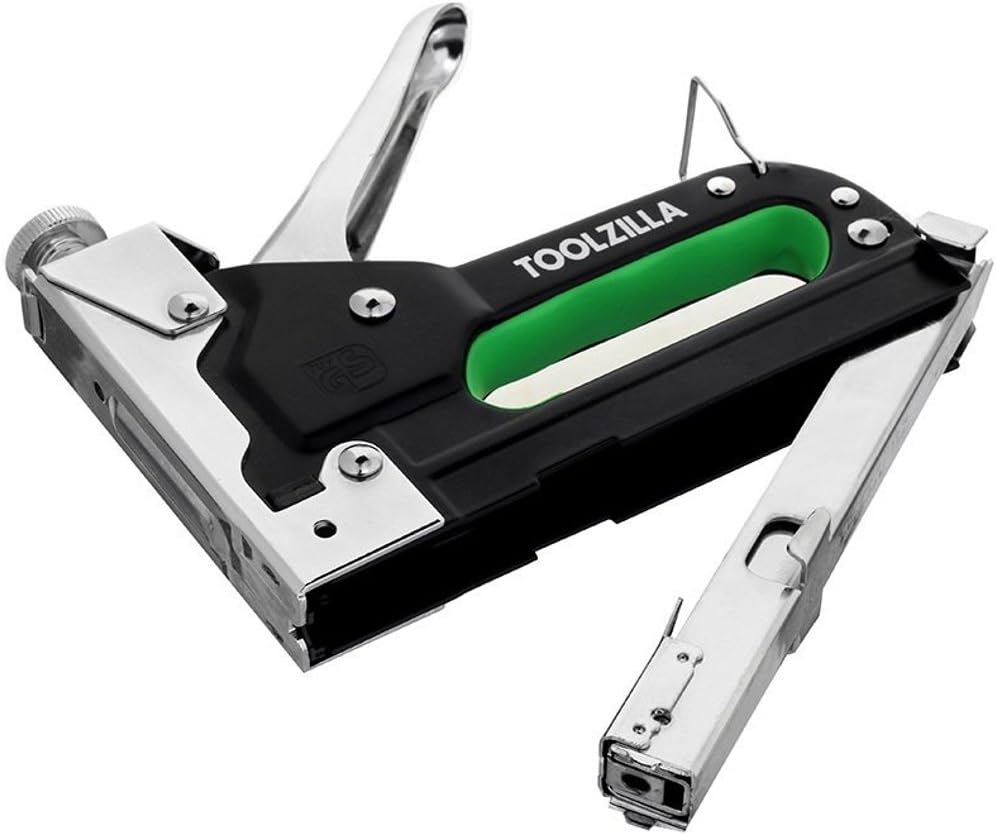 TOOLZILLA Grapadora manual y paquete de selección de 600 grapas ...