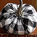 Buffalo Plaid Small Velvet Pumpkin, Handmade Home Decor, Holiday Mantle Decor, Fall Halloween Thanksgiving Centerpiece, Wedding Centerpiece Decor, Baby Shower Favors (Buffalo Plaid)