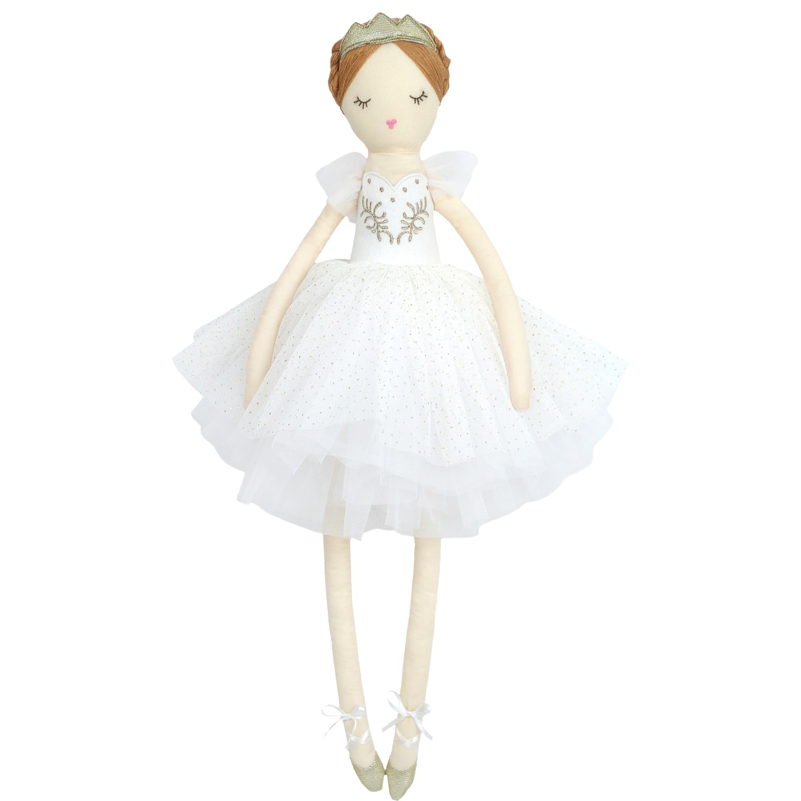 MON AMI Natalia Prima Ballerina 22-Inch Stuffed Doll for Girls | Elegant Ballet Plush Doll | Graceful Dance Companion | Nursery & Bedroom Décor | Plush Gift for All Ages