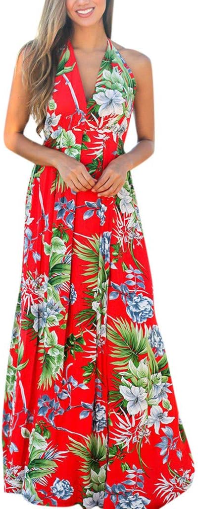 tropical print sundress