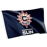 Desert Cactus Connecticut Sun Flag Team WNBA 100% Polyester Indoor Outdoor 3x5 feet Flags (Dark Blue)