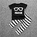 FEITONG 1Set Newborn Toddler Baby Boys Girls Outfit T-Shirt Tops+Pants Clothes