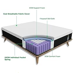 JEEKEA Queen Mattress in a Box - 10 Inch Memory