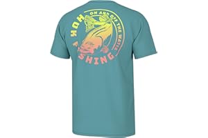 HUK Men's Fishing Graphic Tee, Performance Short Sleeve, Quick-Dry
